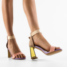 Sandale cu toc Havel Roz