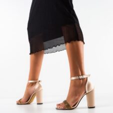 Sandale cu toc Hester Bej