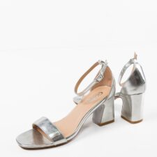 Sandale cu toc Imma Argintii