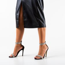 Sandale cu toc Jaromir Negre 2