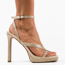 Sandale cu toc Jian Bej