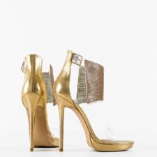 Sandale cu toc Joakim Aurii