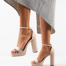 Sandale cu toc Jonas Bej