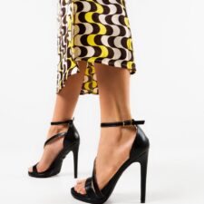 Sandale cu toc Jova Negre
