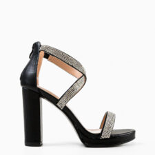 Sandale cu toc Justyna Negre