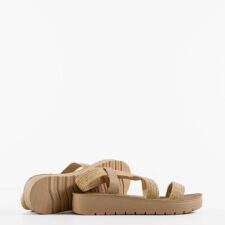 Sandale cu toc Kanza Bej