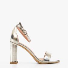 Sandale cu toc Kaya Argintii