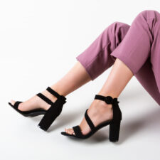 Sandale cu toc Kelemen Negre