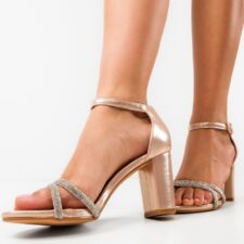 Sandale cu toc Kiki Roze