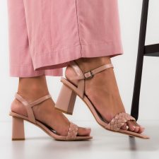 Sandale cu toc Kinos Nude