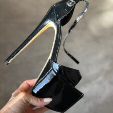 Sandale cu toc Kirano Negre 2