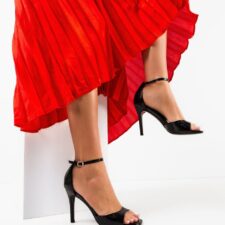 Sandale cu toc Lekaz Negri