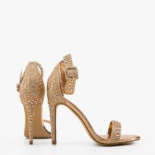 Sandale cu toc Loluta Aurii