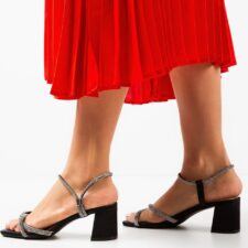 Sandale cu toc Lug Negre