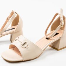 Sandale cu toc Lutgar Bej