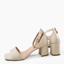 Sandale cu toc Mayare Bej