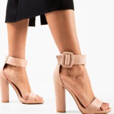 Sandale cu toc Melendez Roz