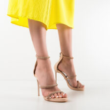 Sandale cu toc Mezon Bej