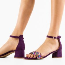 Sandale cu toc Mooren Mov