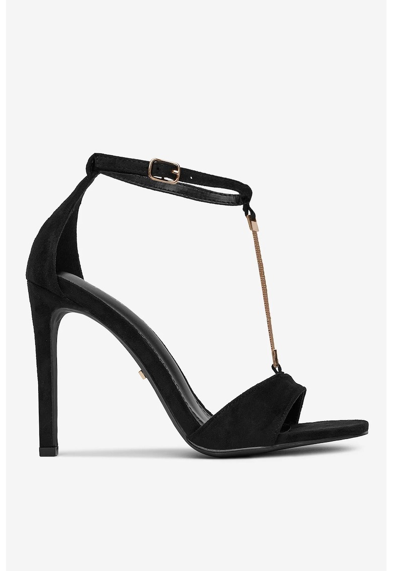 Sandale cu toc Negru 1 Sandale cu toc Negru