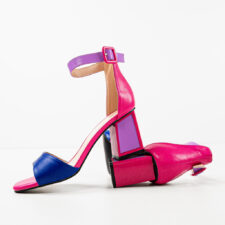 Sandale cu toc Niketa Roz