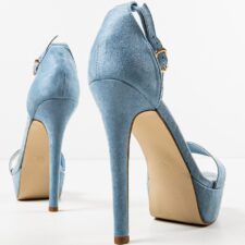 Sandale cu toc Olink Albastre