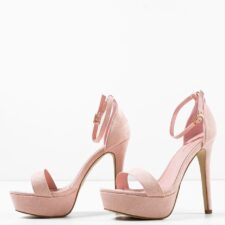 Sandale cu toc Olink Roz