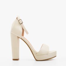 Sandale cu toc Olson Albe