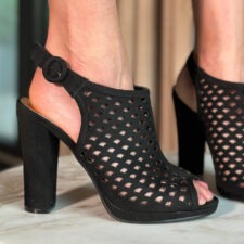 Sandale cu toc Omer Negre