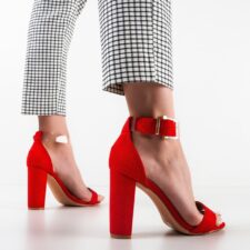 Sandale cu toc Opium Rosii