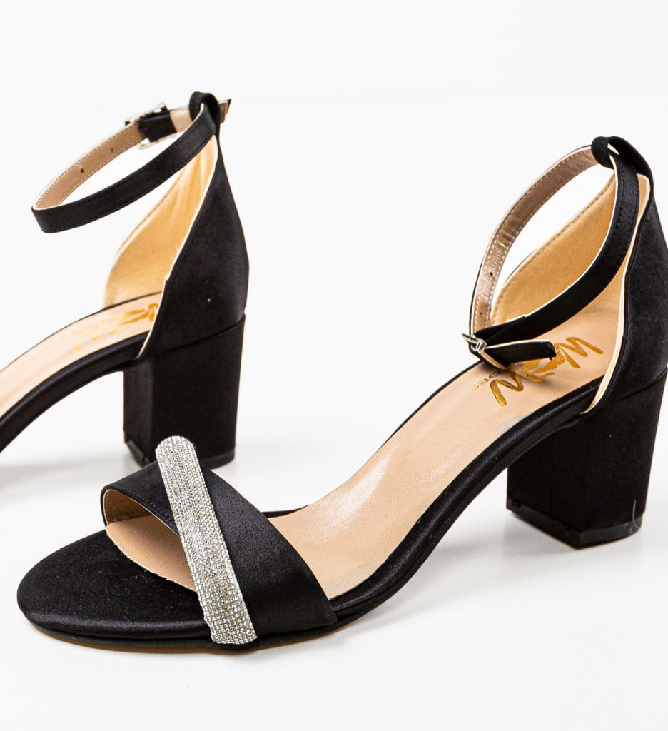 Sandale cu toc Orkestre Negri 1 Sandale cu toc Orkestre Negri