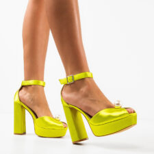 Sandale cu toc Perla Verzi