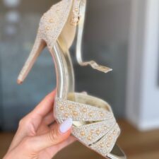 Sandale cu toc Petyr Aurii