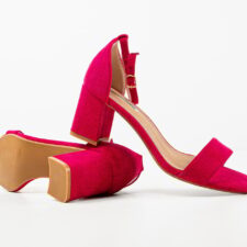 Sandale cu toc Philomela Fuchsia