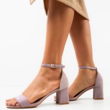 Sandale cu toc Philomela Mov