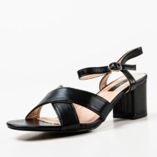 Sandale cu toc Phirun Negre