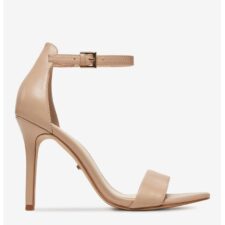 Sandale cu toc  Piele naturala - Bej