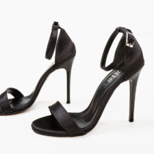 Sandale cu toc Pihana Negre