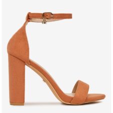 Sandale cu toc  Portocaliu