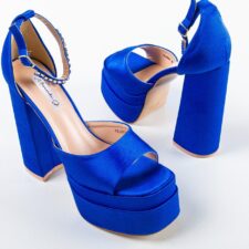 Sandale cu toc Pugh Albastre