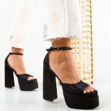 Sandale cu toc Pugh Negre