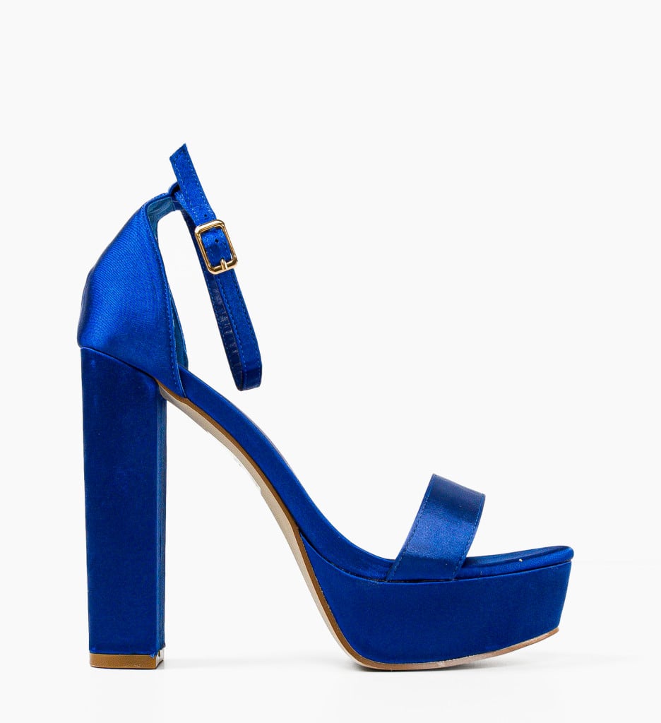 Sandale cu toc Rajesh Albastre 1 Sandale cu toc Rajesh Albastre