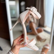 Sandale cu toc Ravan Bej