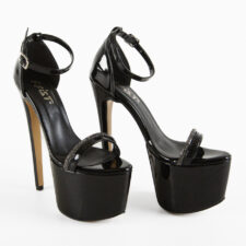 Sandale cu toc Richter Negre