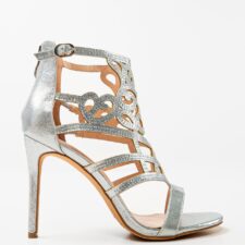 Sandale cu toc Rocky Argintii