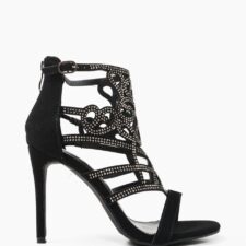 Sandale cu toc Rocky Negre