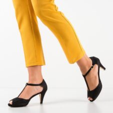 Sandale cu toc Rosak Negre