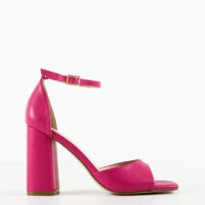 Sandale cu toc Santo Fuchsia