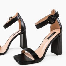 Sandale cu toc Seppho Negre