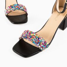 Sandale cu toc Shahar Negre